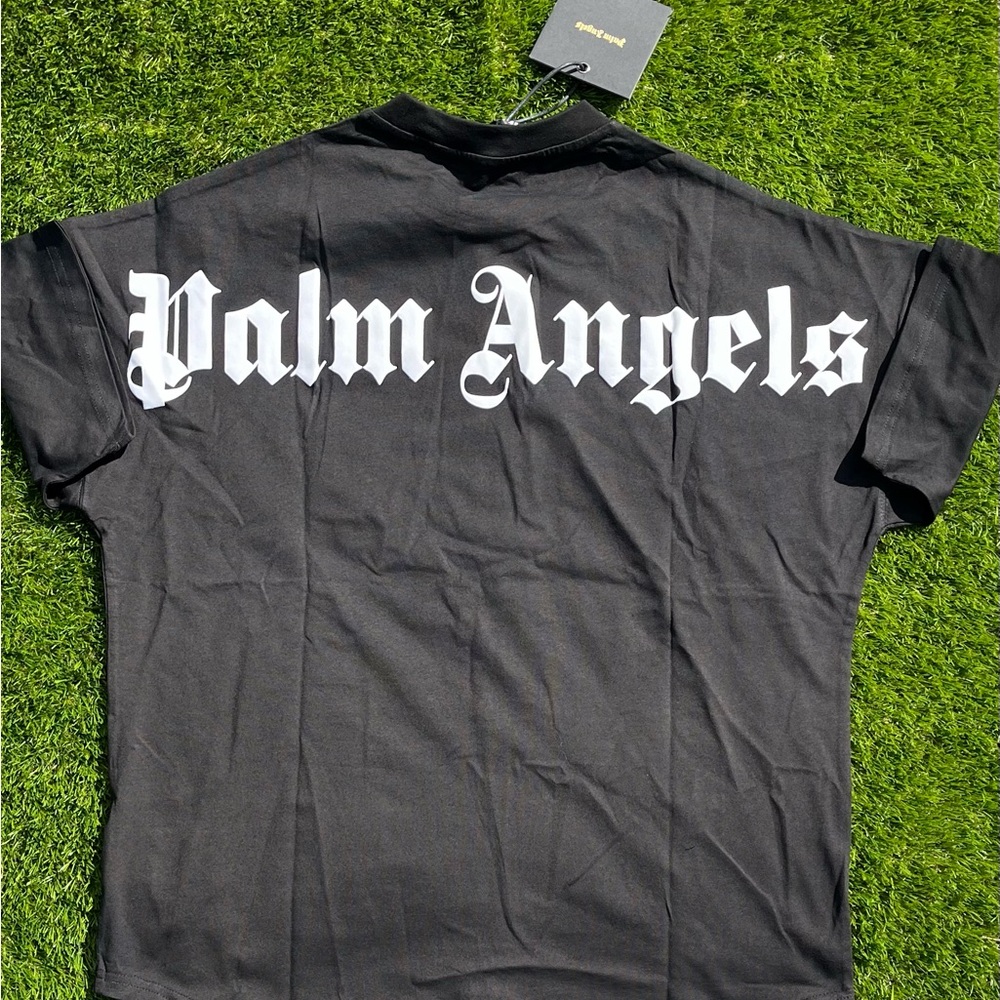 Palm Angels Black Short Sleeve Tee